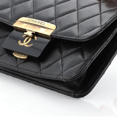 chanel white quilted sheepskin leather beauty lock mini flap bag